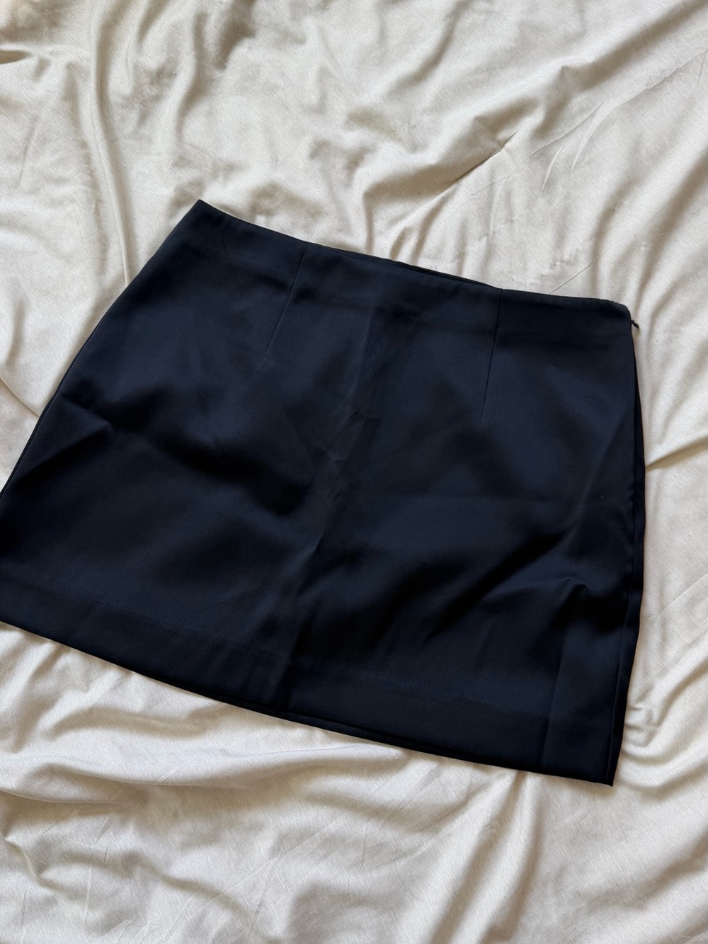 Black Mini Skirt - Sleek Straight Silhouette